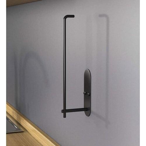 Paper Towel Holder Under Cabinet Mount,Self Adhesive & Wall Mount,Fits in Kitchen or Bathroom, Stainless Steel,with Adhesive