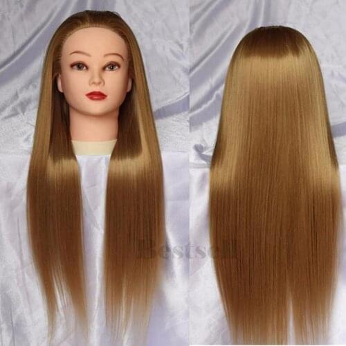 High Quality Hair Mannequin Head Hairdress Training head With Hair Styling Head For Salon Training Manikin Heads Hairstyling