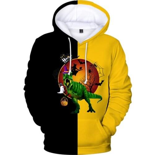 Halloween Hoodie Streetwear Women Man Punk Gothic Pullover Oversize Hip Hop Couple 3d Sweatshirt Spring Autumn Coat Female 2021