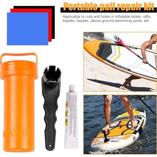 Patch Glue Rib Canoe Dinghy Air Bed Boat Swimming Pool Puncture Repair Patch Glue Kit Canoe Kayak Rowing Boats Parts