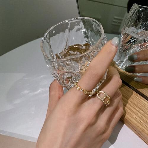 VENTFILLE 925 Sterling Silver New Trendy Pig Nose Cats Eye Stone Diamond Open Ring Female Fashion Personality Niche Design