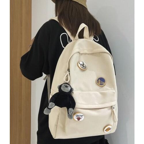 Backpack Fashion Brand Large Capacity Tooling Trend Casual Korean Female College Student School Bag Travel Computer Backpack