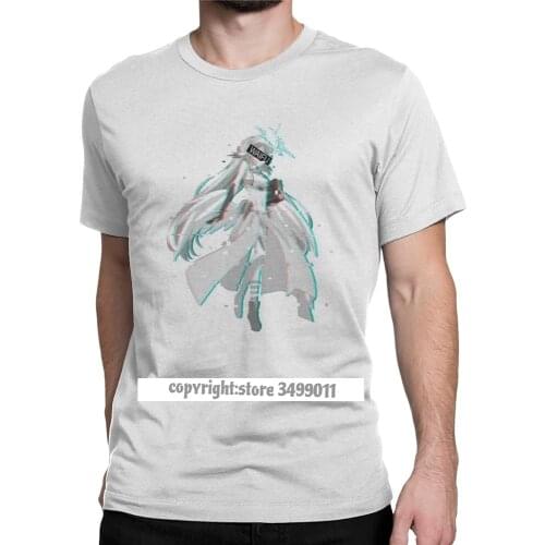 No Game No Life Jibril Waifu Tee Shirt Men Leisure Cotton Tees Crewneck Tshirts Harajuku Clothing Camisas Hombre