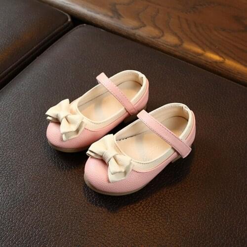 New Childrens School Leather Shoes Spring Princess Girls Shoes High Quality Kids Party Shoes Little Girls Flats