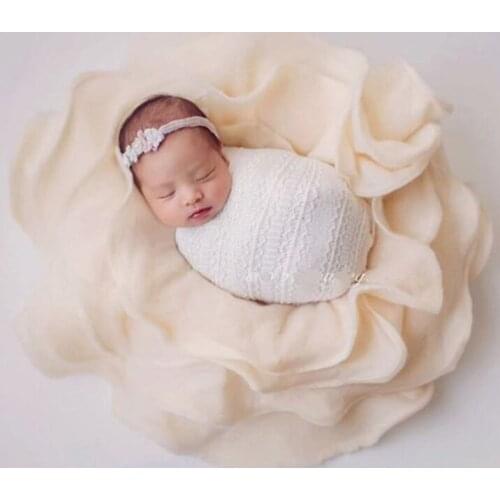 Newborn Photography Props Flower Shape Baby Bedding Newborn Baby Shoot Studio Shooting Blanket Many Colors