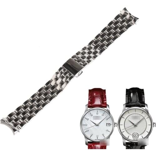 WENTULA watchbands for MIDO M007.207A/M007.228 BARONCELLI stainless steel solid band