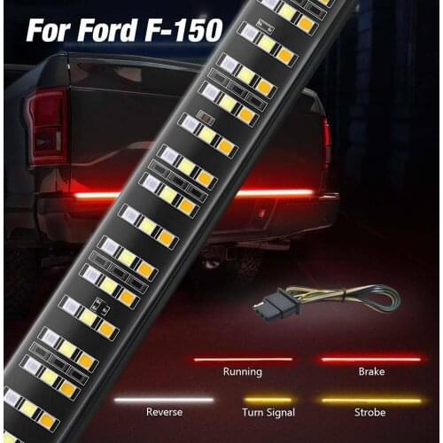 Triple 432 LED Tail Light Bar 60inch Reverse Brake Stop Turn Signal Lamps Car Styling