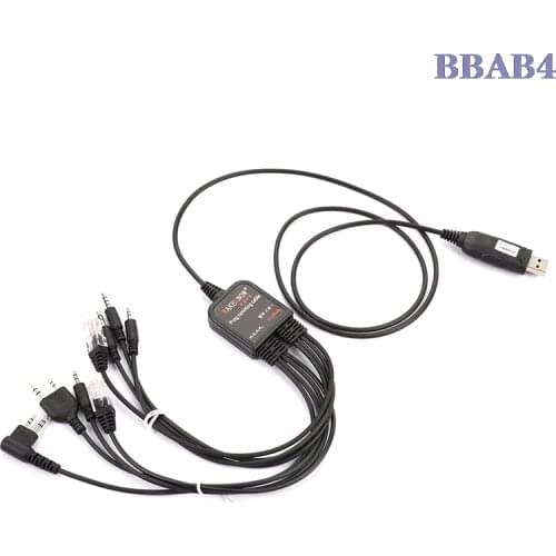 8 In 1 USB Programming Cable Cord For PTT Walkie Talkie Program Radio