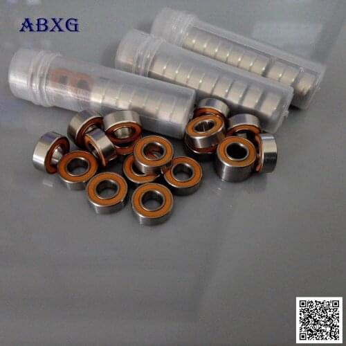 10PCS SMR74 2OS SMR74 2RS MR74 CB ABEC7 4x7x2.5mm Fishing vessel stainless steel hybrid ceramic bearing 4x7x2.5 4*7*2.5