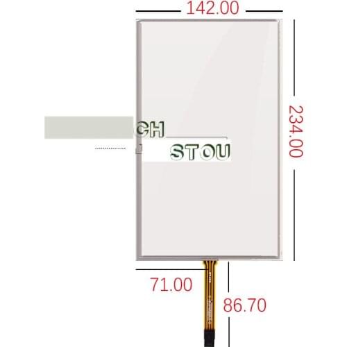 142*234 10.1 inch touch screen handwriting screen screen computer display resistive touch screen ST-101002