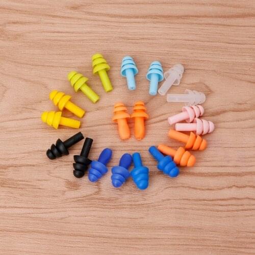 2pcs Silicone Ear Plugs Anti Noise Snore Earplugs Comfortable For Study Sleep