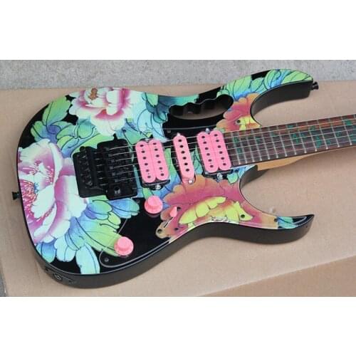24 F double shake decals electric guitar can be customized support wholesale