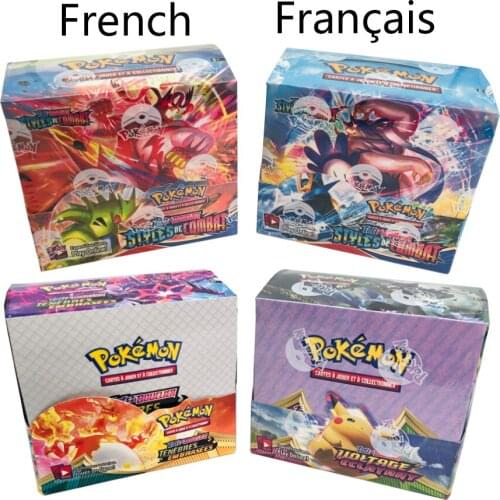 360Pcs Pokemon Cards Toys French Trading Card Game Sword Shield Collection Box Card Espada Escudo Pokmon Card Game For Kids