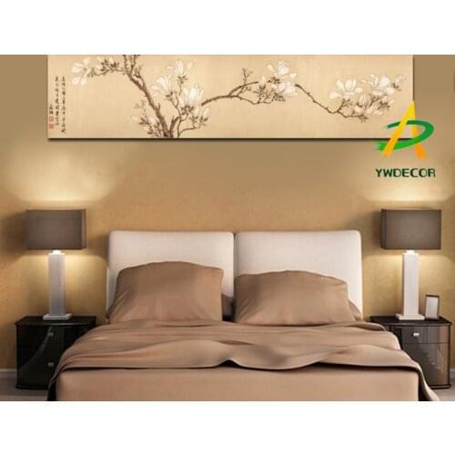 Print Abstract Flower Wintersweet Traditional Chinese Painting & Calligraphy on Canvas Poster Art Wall Picture for Living Room