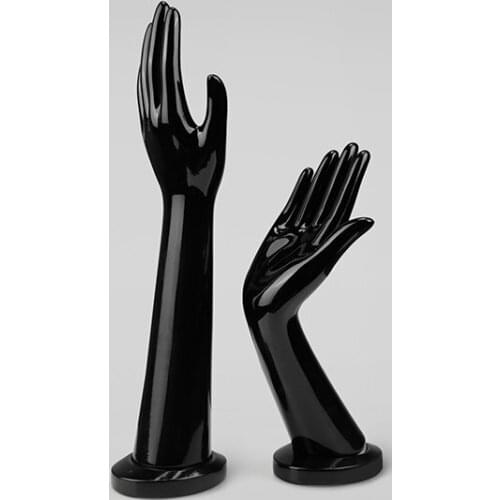 Black And White Female Glossy Mannequin Hand For Display