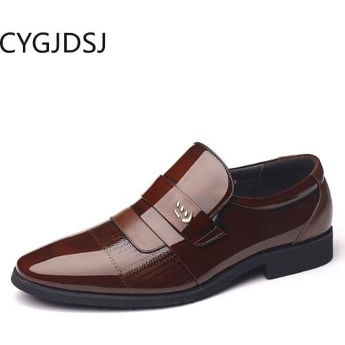 Мужские лакированные туфли CYGJDSJ China At AliExpress