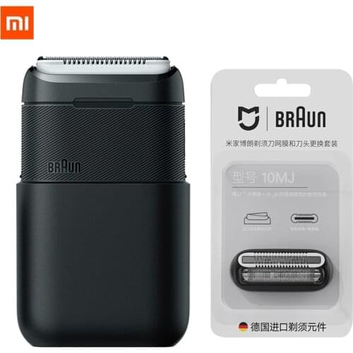 Xiaomi Mijia BRAUN Portable Electric Shaver Whole Body Washable Independent Floating Blade Mens Electric Razor Beard Trimmer