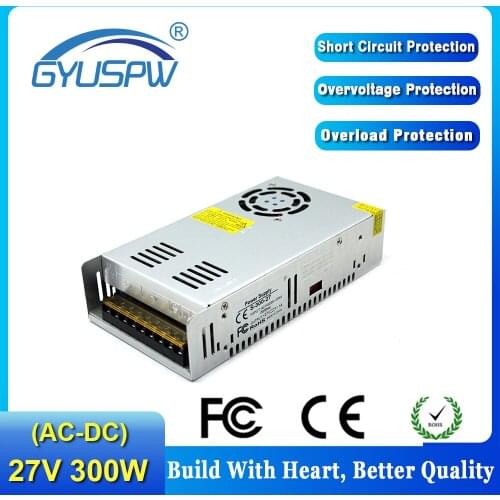 DC Power Supply 27V 11.1A 300W Switching Power Driver AC 110V 220V Input to DC27V SMPS For CNC CCTV Motor 3D Printer Led Light