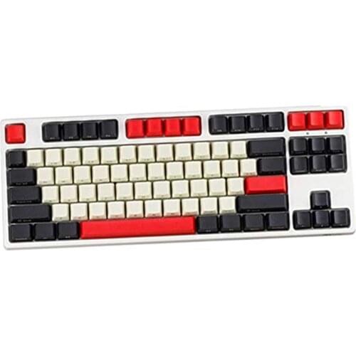 Keycaps, 87 Keys PBT Keycap Side Engraved Color Matching Theme ODM Mechanical Keyboard Keys for US Layout Keyboard for Magic Duc