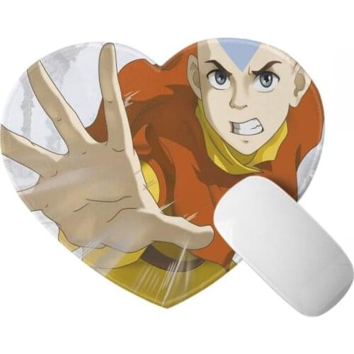Cool New Avatar the Last Airbender Mouse Mat Gaming Mousepad Cute Mouse Pad 24*20Cm Heart-shaped mouse pad for Mouse Mice Mat