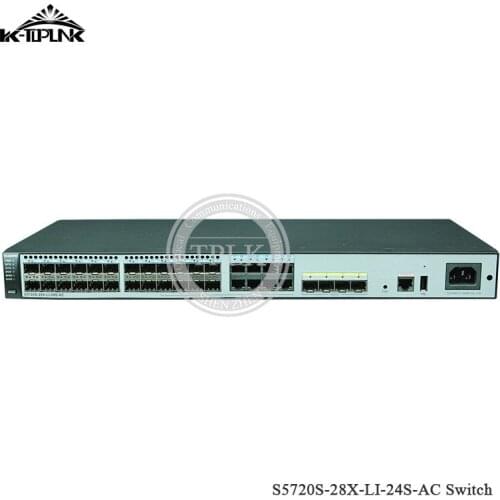 Hua wei S5720 series S5720S-28X-LI-24S-AC Switch Gigabit Optical Interfaces 4*10 Gigabit Optical 24 Ports Layer 3 Gigabit Switch