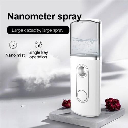 Mini USB Multi-function Facial Milk Water Mist Sprayer Triangular Steamer Nano Face Spray Tools Skin Moisture Analyzer Beauty