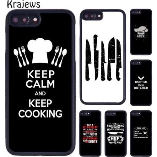 Krajews Knife kit kitchen gadget Phone Case For iPhone 5 SE 6s 7 8 plus X XR XS 11 12 pro max Samsung Galaxy S8 S9 S10 plus