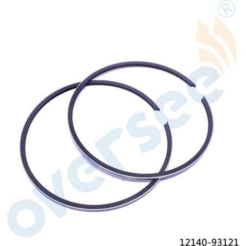 12140-93121 Piston Ring Set 59mm STD For SUZUKI Outboard Engine Motor DT15 15HP 2 Stroke