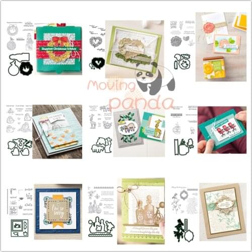 2021 New Animal Flower Heart Shaped Metal Cutting Die And Stamp Sets For DIY Scrapbook Paper Card Embossing Album Handcraft Die