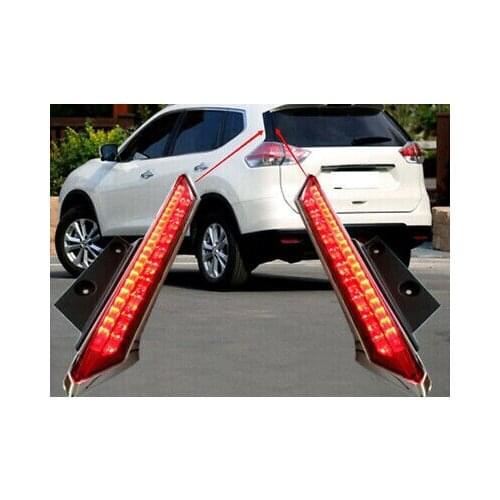 Plastic Rear Window Pillar LED Light Lamp 2pcs for Nissan Rogue X-Trail 14-19