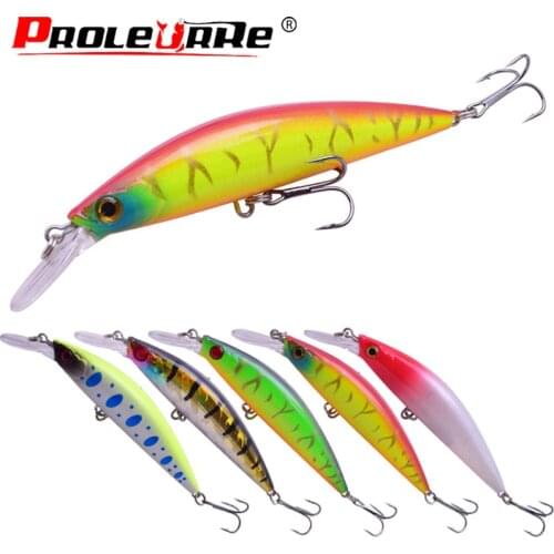Proleurre 10.8cm 25.5g fast Sinking Minnow Carp Fishing Lure Fresh Water Use Wild Wobble 3D print Painting Fishing tackle PR-530