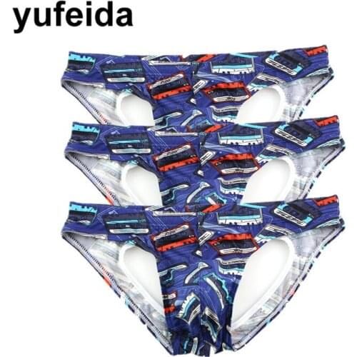 Sexy Men Underwear Gay Comfortable Open Back Underpants Mens Briefs Bulge Pouch Jockstrap Sissy Panties Mens Briefs Sleepwear