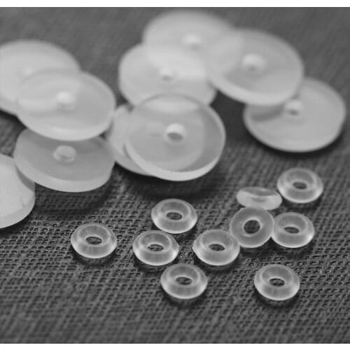 Piercing Healing Silicone Discs Soft Anti Hyperplasia Anti-sagging Fixed Rings for Nose Ear Cartilage Soft Gasket Spacers body