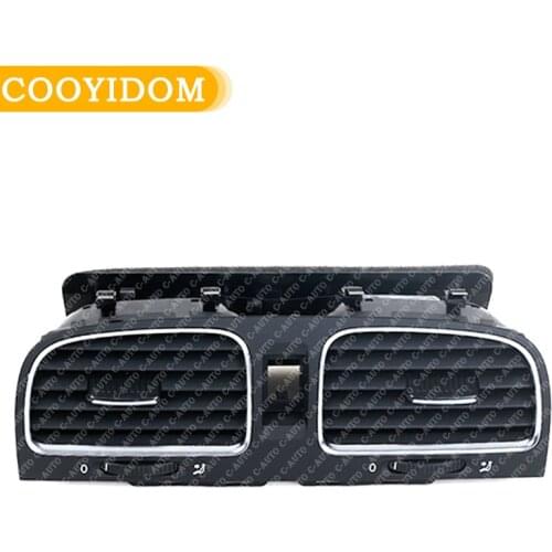 Middle Black Front Dashboard Air Outlet Vent Conditioning Outlet Center 5K0819728 For VW Golf GTI MK6 2009 2010 2011 2012 2013