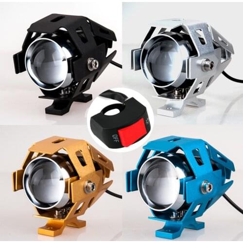 2 Pieces LED Spotlight DC12-60V with CREE U5 LED Chip 3 Modes for Motorcycle Headlight Car Fog Lamp