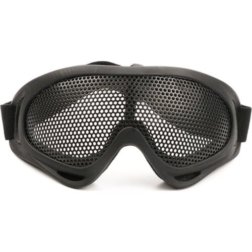 1Pc Outdoor Eye Protective Comfortable Airsoft Safety Tactical Eye Protection Metal Mesh Glasses Goggle