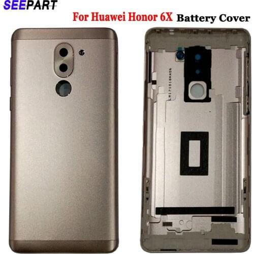 Honor 6X New Battery Door Back Cover Housing Case For Huawei Honor 6x With Camera Lens+Power Volume Buttons Replacement Housing
