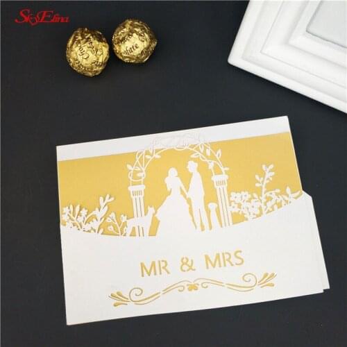 1pcs/5/10/30pcs Wedding Invitations Cards Kits Bridal, Baby Shower Invite, Birthday Invitation Wedding Rehearsal Dinner Invites