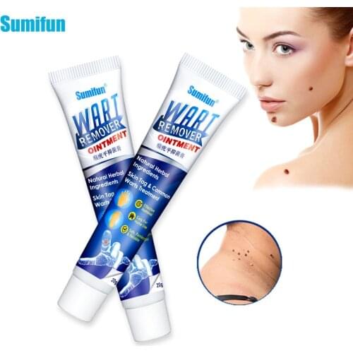 1Pcs Sumifun Warts Remover Ointment/Patch Wart Treatment Cream Skin Tag Remover Herbal Extract Corn Plaster Warts Ointment P1164