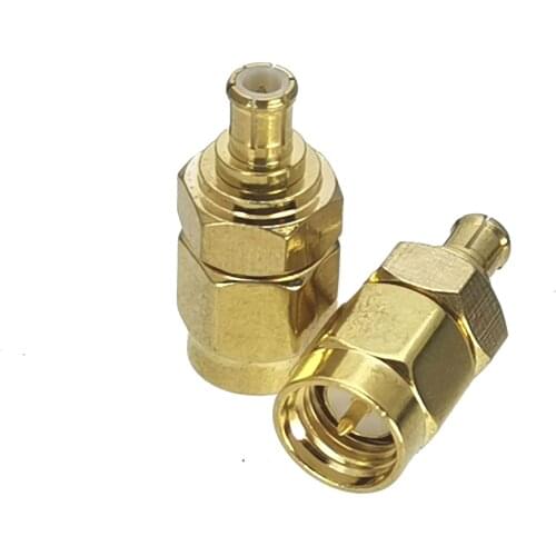 1Pcs Connector SMA Male Plug to MCX Male Plug RF Adapter Coaxial High Quanlity