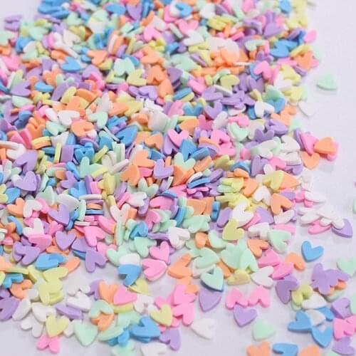 10g Polymer Clay Snowflake Heart Crafts Flatback Scrapbooking For Embellishments Nail Stickers Art Decoration Diy Accessories