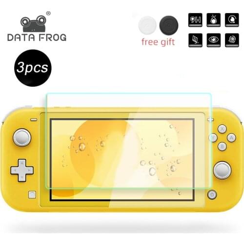 Data Frog 2/3/4pcs Premium Tempered HD Glass Screen Protector for Nintendo Switch Lite Screensaver Glass Film for Switch Lite