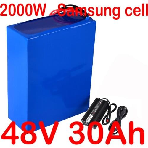 48V battery 2000W 48V 30AH Electric bike battery 48V 30AH E-bike battery 48V 1000W Lithium battery use LG cell with 5A chargr