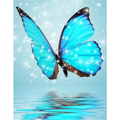 NEW 5D diy diamond painting Cross Stitch Diamond Embroidery kits mosaic pattern Pretty butterfly picture home decor gift