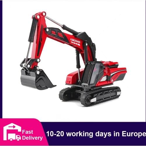 CONUSEA 1:87 Alloy Construction Engineering Vehicle Caterpillar Excavator Truck Tractor Model Toys for Boys Car Collection