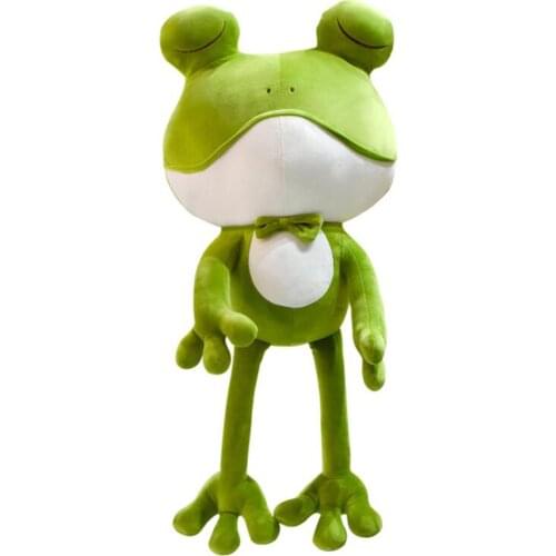 Children Plush Stuffed Toy Baby Kid Toy for Christmas Birthday Gift Cute green frog 50cm