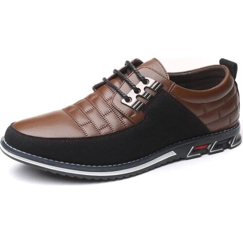 DM41 Summer Autumn Leather Men Designer Shoes Fashion Casual Shoes Lace-Up Loafers Business Wedding Dress Shoes plus Size 38-48