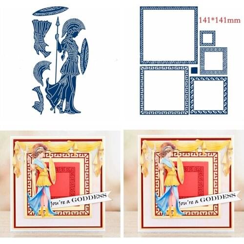 Spear Guard Frame Metal Cutting Dies Stencils for DIY Scrapbooking Photo Album Decorative Embossing Crafts Supplier Die Cut 2019