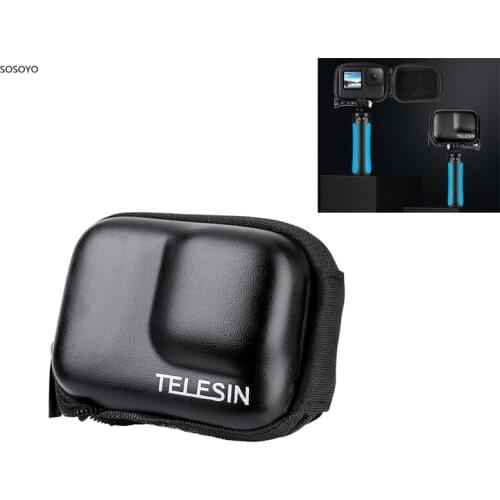 Mini Storage Case Carrying Protection Bag Waterproof Shell Anti-fall Box Extendable Tripod Monopod Set For GoPro Hero 9 Camera