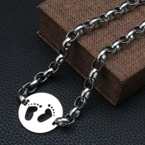Fashion Stainless Steel Jewelry For Woman Round Necklace Chain High Quality Silver Color For Choose NGEZACBF